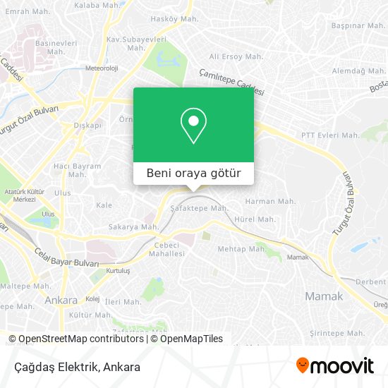Çağdaş Elektrik harita