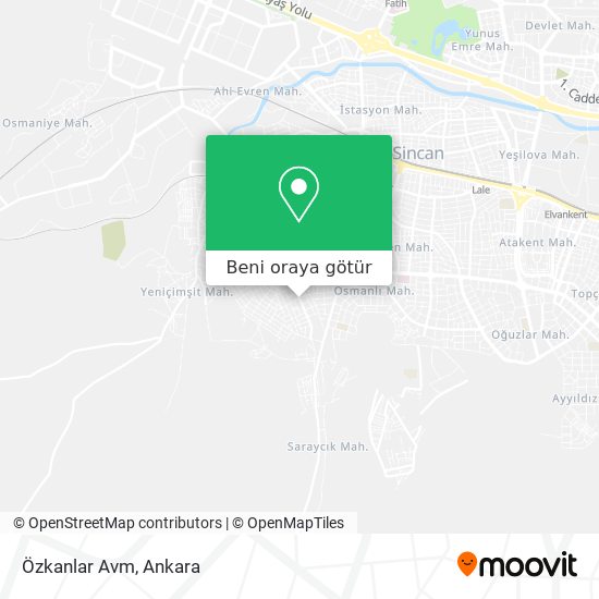 Özkanlar Avm harita