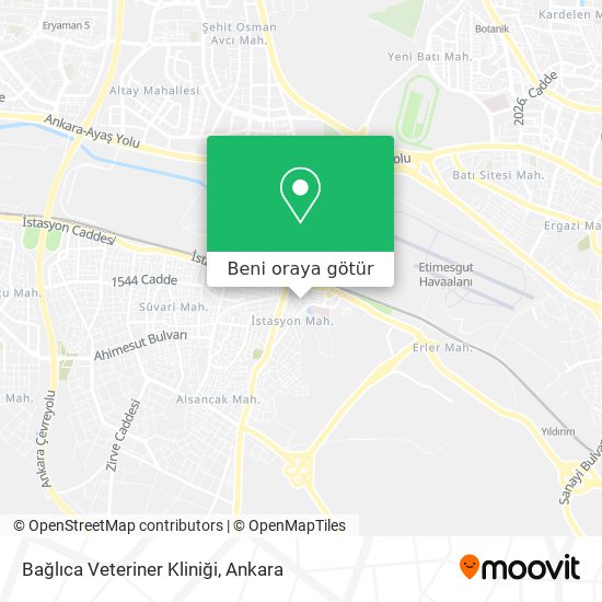 Bağlıca Veteriner Kliniği harita