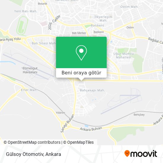 Gülsoy Otomotiv harita