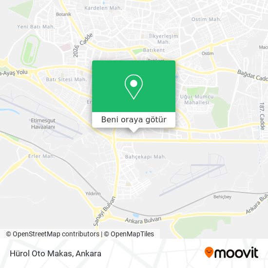Hürol Oto Makas harita