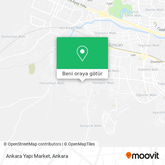 Ankara Yapı Market harita