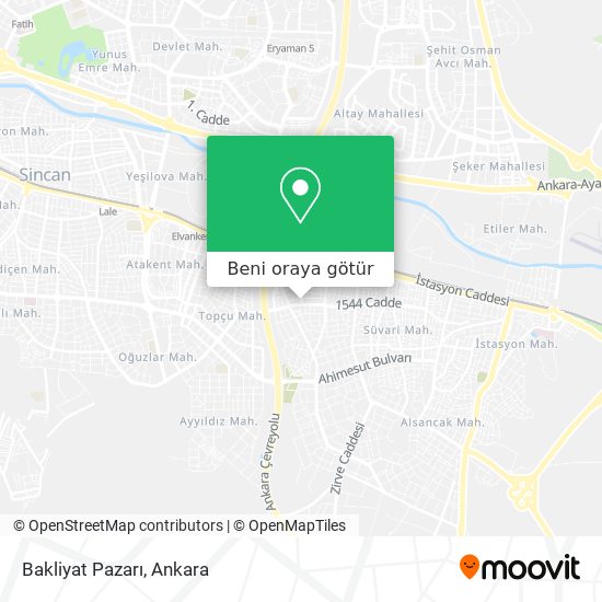 Bakliyat Pazarı harita
