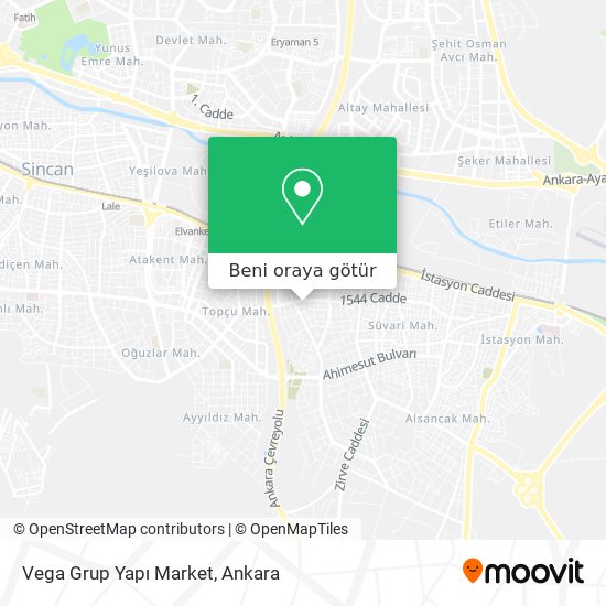 Vega Grup Yapı Market harita