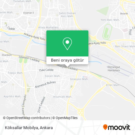 Köksallar Mobilya harita