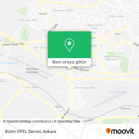 Bizim OPEL Servisi harita