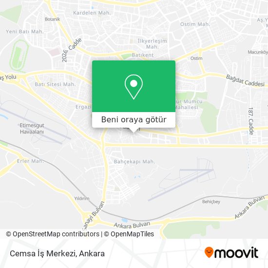 Cemsa İş Merkezi harita