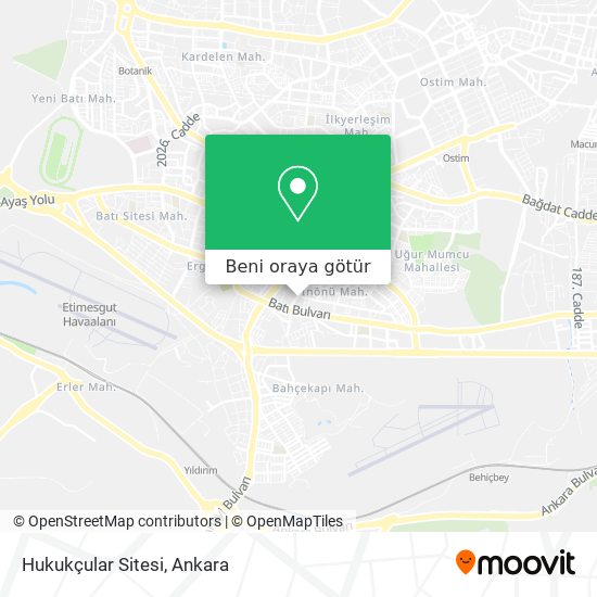 Hukukçular Sitesi harita