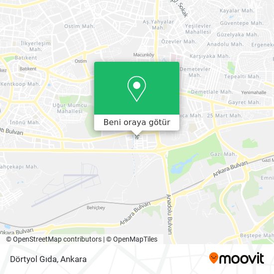 Dörtyol Gıda harita