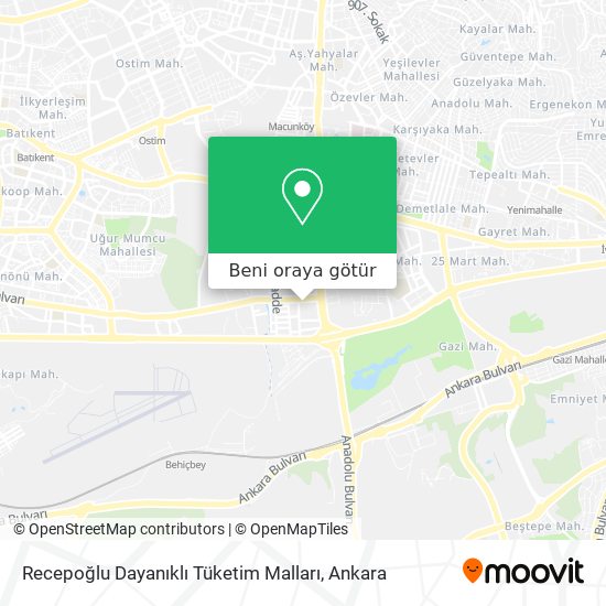 Recepoğlu Dayanıklı Tüketim Malları harita