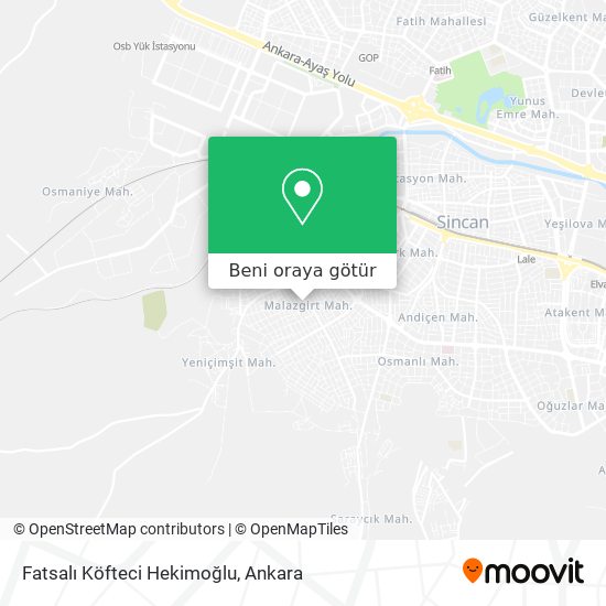 Fatsalı Köfteci Hekimoğlu harita