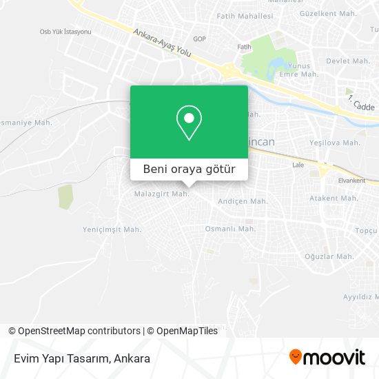 Evim Yapı Tasarım harita