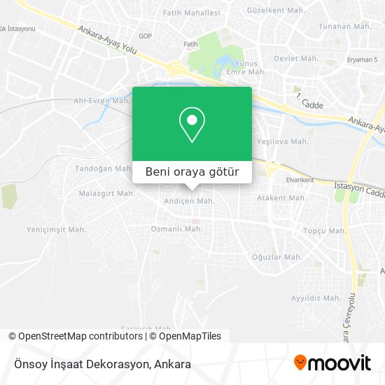 Önsoy İnşaat Dekorasyon harita