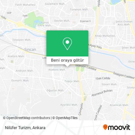 Nilüfer Turizm harita