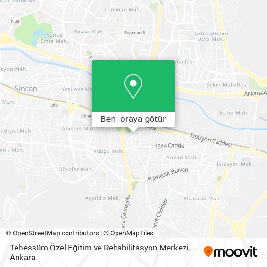Tebessüm Özel Eğitim ve Rehabilitasyon Merkezi harita