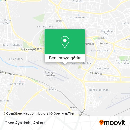 Oben Ayakkabı harita