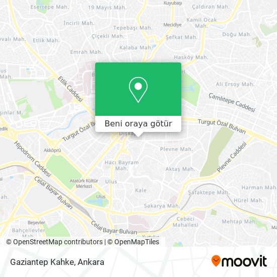 Gaziantep Kahke harita