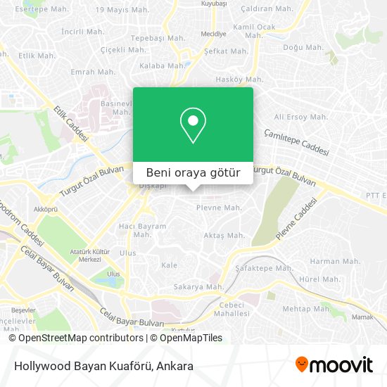 Hollywood Bayan Kuaförü harita