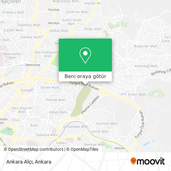 Ankara Alçı harita