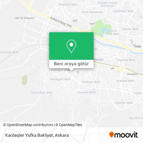Kardeşler Yufka Bakliyat harita