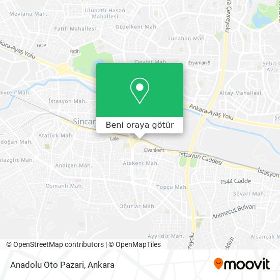 Anadolu Oto Pazari harita