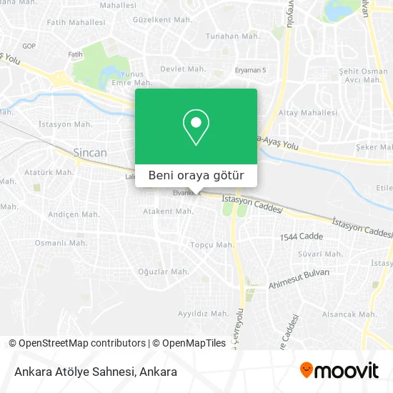 Ankara Atölye Sahnesi harita