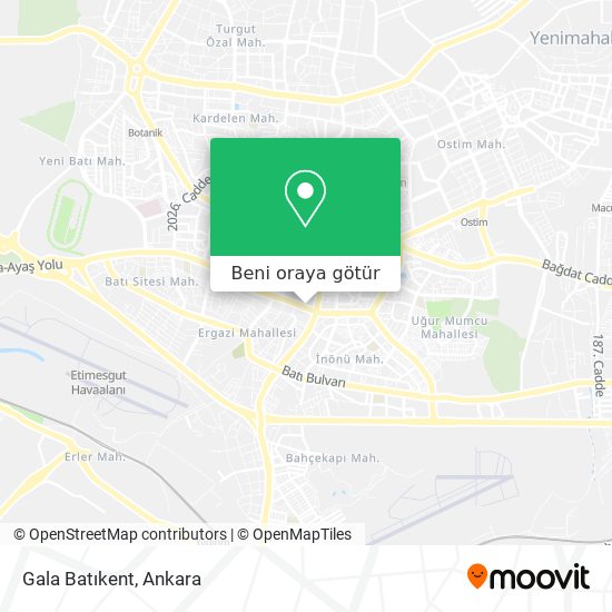 Gala Batıkent harita