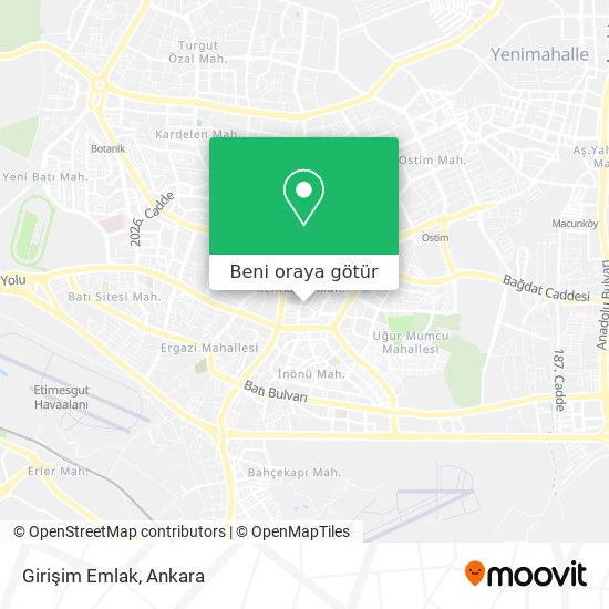 Girişim Emlak harita