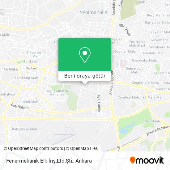 Fenermekanik Elk.İnş.Ltd.Şti. harita