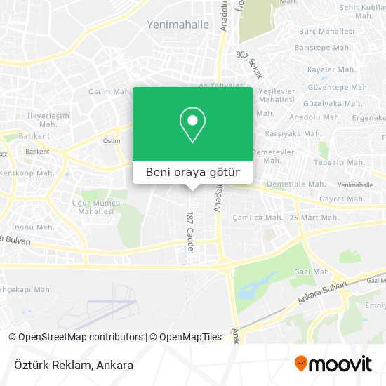Öztürk Reklam harita