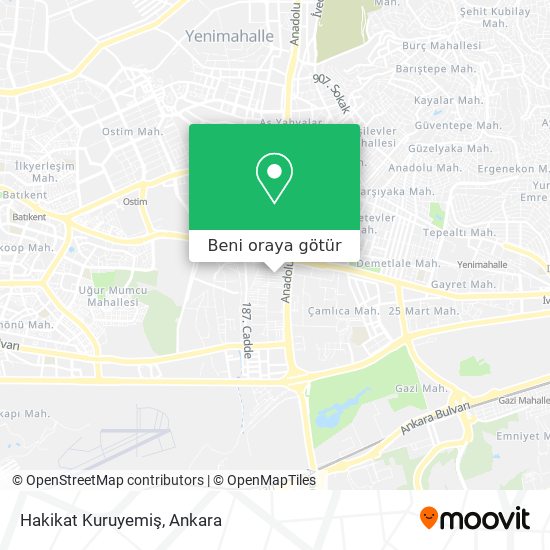 Hakikat Kuruyemiş harita