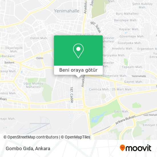 Gombo Gıda harita