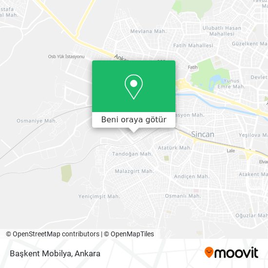 Başkent Mobilya harita