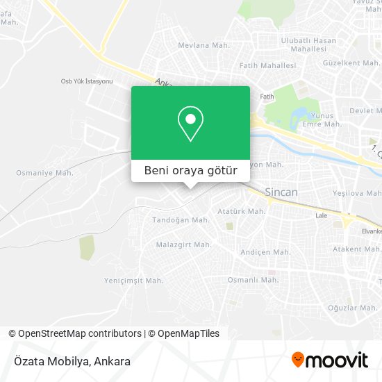 Özata Mobilya harita