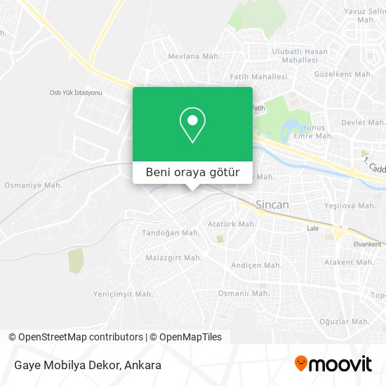 Gaye Mobilya Dekor harita