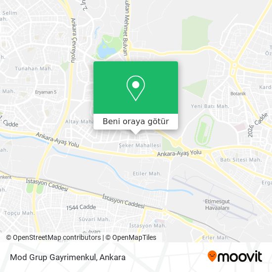 Mod Grup Gayrimenkul harita