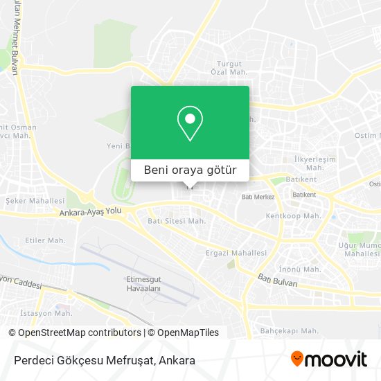 Perdeci Gökçesu Mefruşat harita