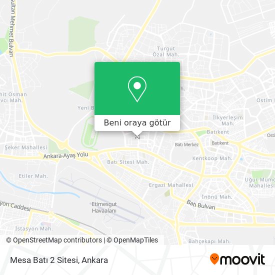 Mesa Batı 2 Sitesi harita