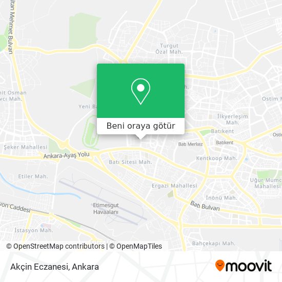 Akçin Eczanesi harita