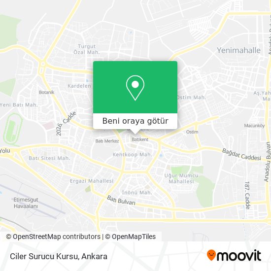 Ciler Surucu Kursu harita