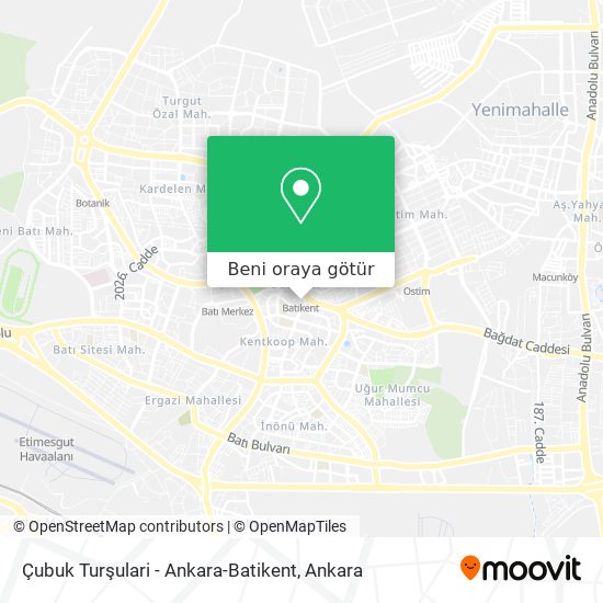 Çubuk Turşulari - Ankara-Batikent harita