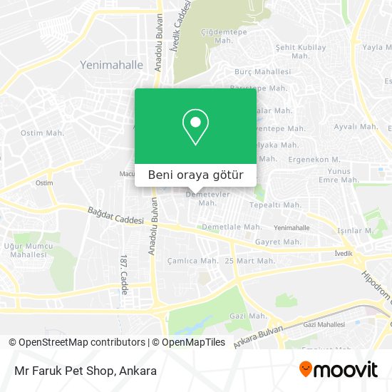 Mr Faruk Pet Shop harita