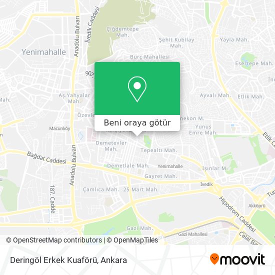 Deringöl Erkek Kuaförü harita
