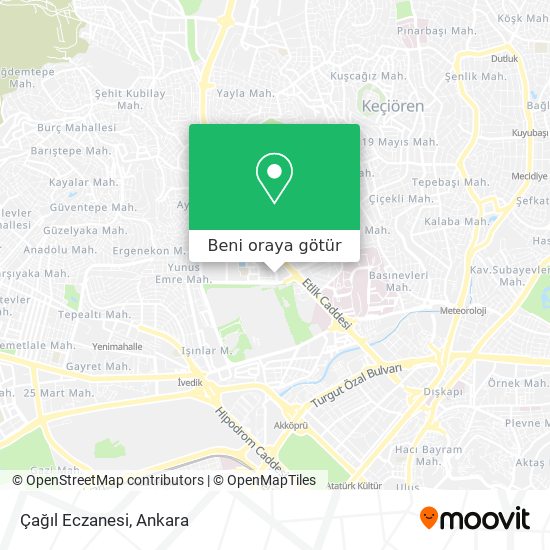 Çağıl Eczanesi harita