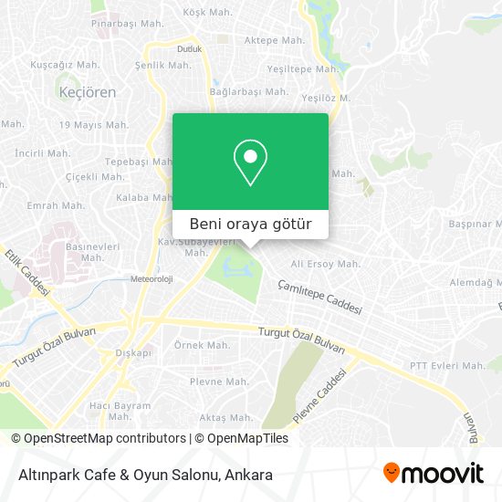 Altınpark Cafe & Oyun Salonu harita
