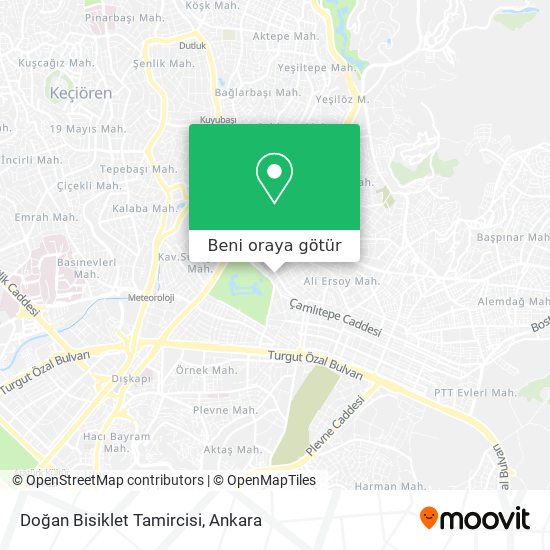 Doğan Bisiklet Tamircisi harita