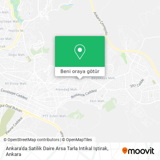 Ankara'da Satilik Daire Arsa Tarla Intikal Iştirak harita