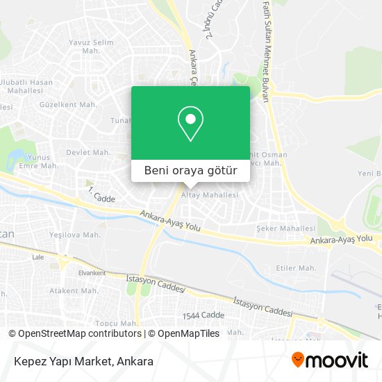 Kepez Yapı Market harita