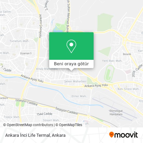 Ankara İnci Life Termal harita