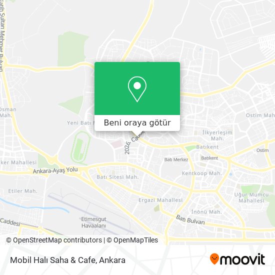 Mobil Halı Saha & Cafe harita